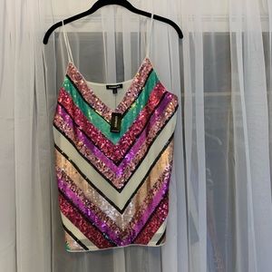 Express Sequin sparkly top